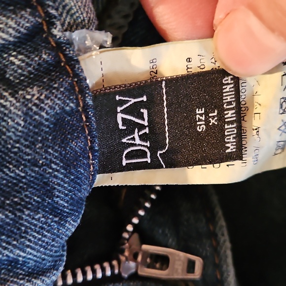 Dazy High- Waise Wide-Leg Blue Jeans - Picture 7 of 12